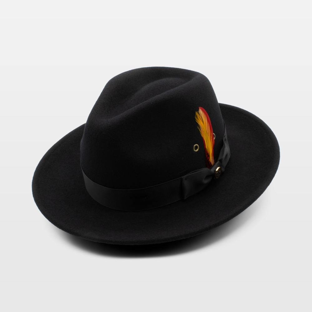 Temple Wool Fedora Royal Hats