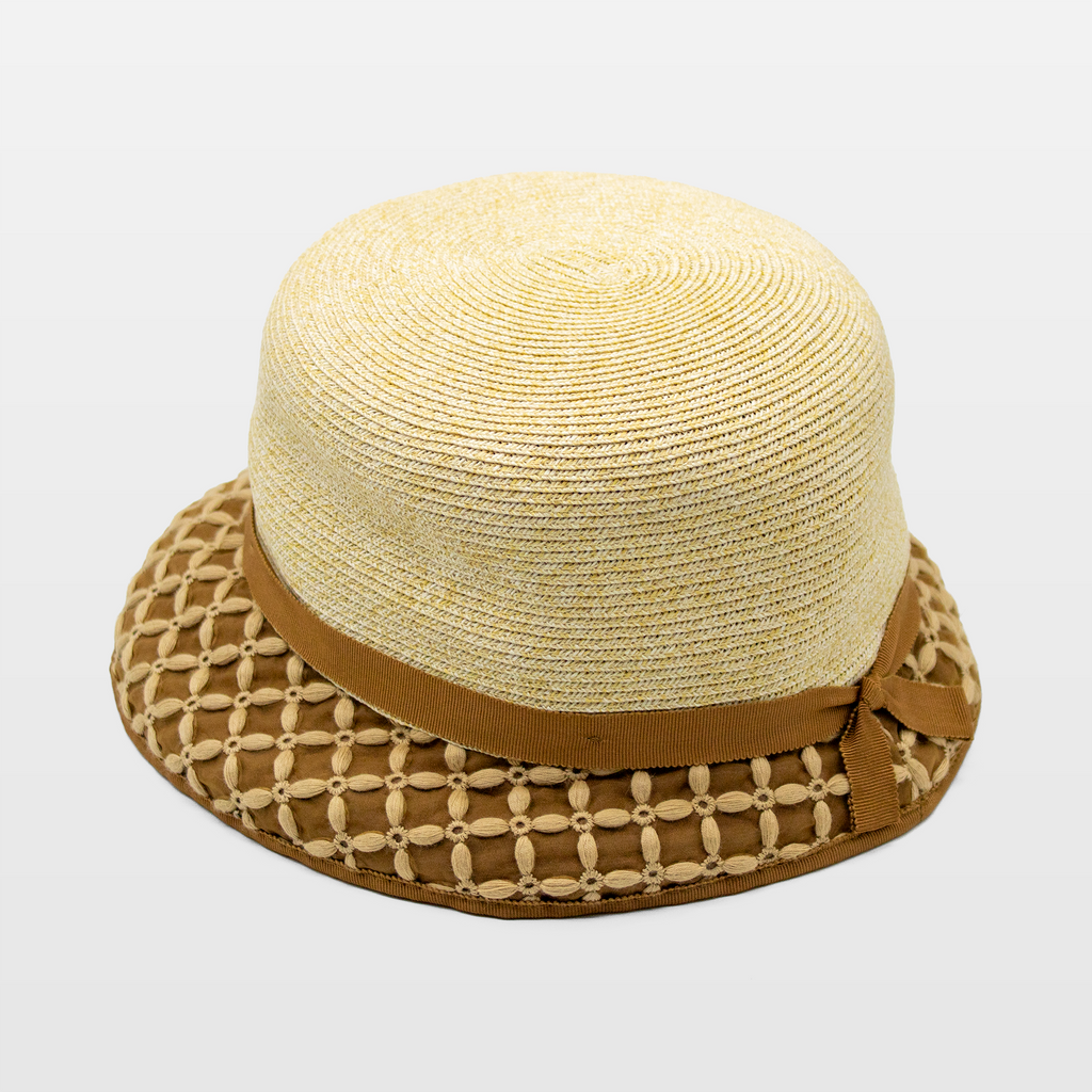 Gardenia Straw Cloche